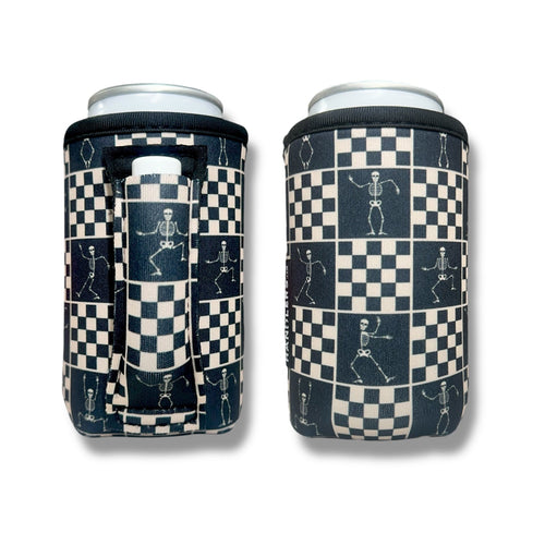 Checkered Skeletons 12oz Regular Can Handler™