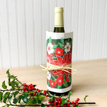 Load image into Gallery viewer, Christmas Flowers Poinsettia Swedish Dishcloth