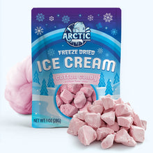 Load image into Gallery viewer, Freeze Dried Ice Cream That Does Not Melt (Bits) Cotton Candy Pink