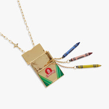 Load image into Gallery viewer, Crayola 'To Teach Is To Color A Life Forever' Crayon Box Locket