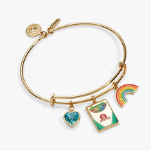 Load image into Gallery viewer, Crayola 'To Teach Is To Color A Life Forever' Multi Charm Bangle