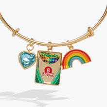 Load image into Gallery viewer, Crayola 'To Teach Is To Color A Life Forever' Multi Charm Bangle