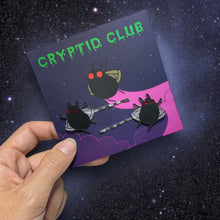 Load image into Gallery viewer, Cryptid Club Mothman Bobby Pins