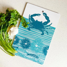 Load image into Gallery viewer, Sustainable Cutting Board | Crab (Teal Blue)