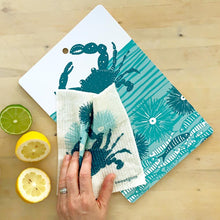 Load image into Gallery viewer, Sustainable Cutting Board | Crab (Teal Blue)