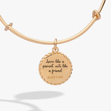 Load image into Gallery viewer, Godmother 'Loves Like A Parent, Acts Like A Friend' Charm Bangle