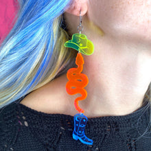 Load image into Gallery viewer, Neon Cowboy Earrings