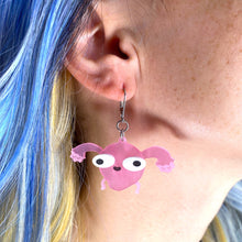 Load image into Gallery viewer, Sarah's Scribbles Uterus Earrings