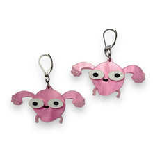Load image into Gallery viewer, Sarah's Scribbles Uterus Earrings