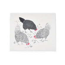 Load image into Gallery viewer, Happy Chickens Swedish Dishcloth