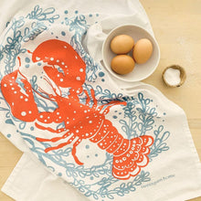 Load image into Gallery viewer, Maine Lobster Tea Towel | Nantucket Red