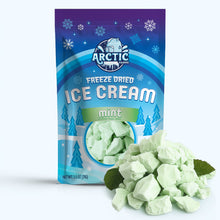 Load image into Gallery viewer, Freeze Dried Ice Cream That Does Not Melt (Bits) Mint