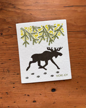 Load image into Gallery viewer, Moose Swedish Dishcloth |  Brown / Green