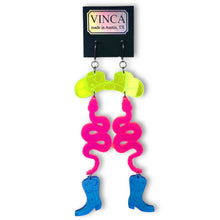 Load image into Gallery viewer, Neon Cowboy Earrings