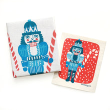 Load image into Gallery viewer, Nutcracker Tea Towel + 1 Swedish Dishcloth Bundle