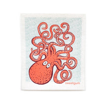 Load image into Gallery viewer, Octopus Swedish Dishcloth | Pink / Coral