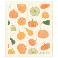 Load image into Gallery viewer, Pumpkins &amp; Gourds Swedish Dishcloth | Orange &amp; Green