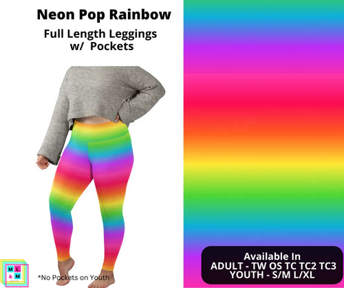 Neon Pop Rainbow Full Length w/ Pockets by ML&M