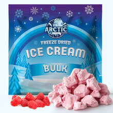 Load image into Gallery viewer, Freeze Dried Ice Cream That Does Not Melt (Bits) Red Raspberry