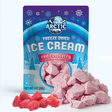 Load image into Gallery viewer, Freeze Dried Ice Cream That Does Not Melt (Bits) Red Raspberry