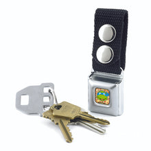 Load image into Gallery viewer, Keychain - Classic Teenage Mutant Ninja Turtles Leonardo Face Pizza Full Color