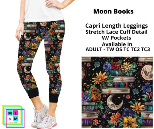 Moon Books Lace Cuff Capris w/ Pockets by ML&M