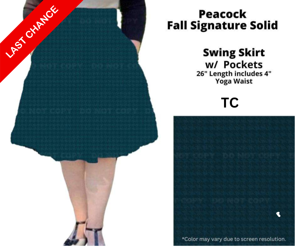 Peacock Swing Skirt