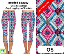 Load image into Gallery viewer, Beaded Beauty Criss Cross Capri w/ Pockets by ML&amp;M