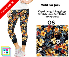 Load image into Gallery viewer, Wild For Jack Lace Cuff Capris w/ Pockets by ML&amp;M