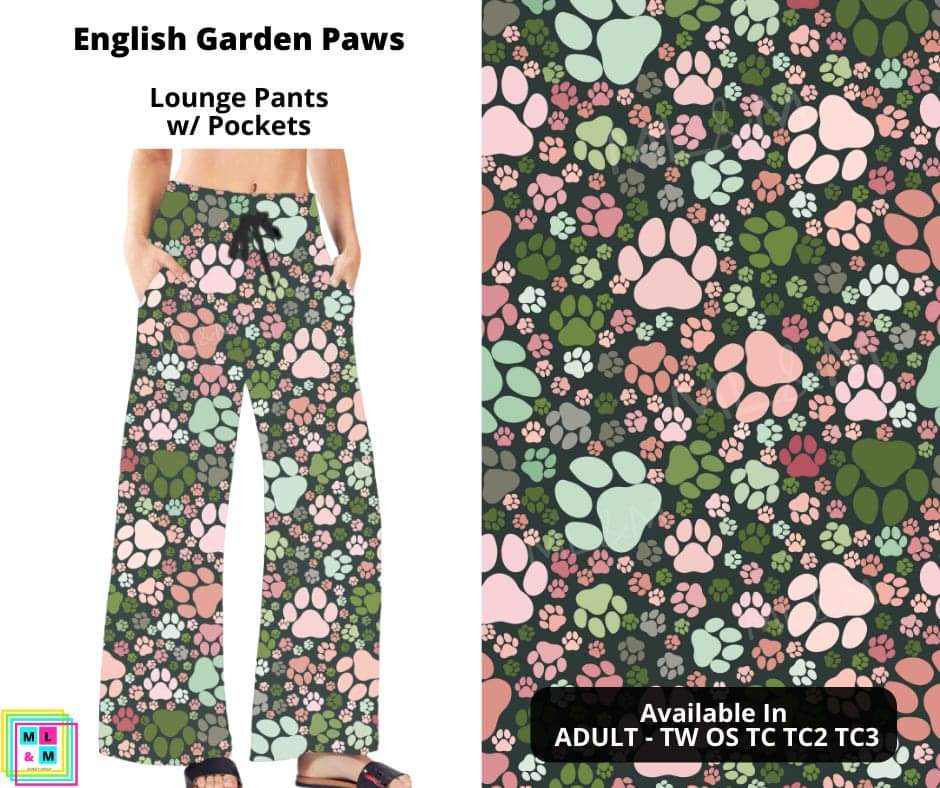 English Garden Paws Full Length Lounge Pants by ML&M