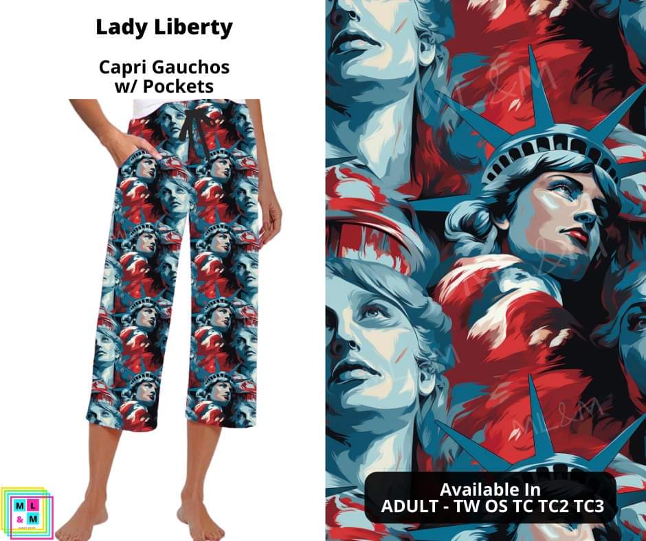 Lady Liberty Capri Gauchos by ML&M