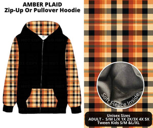 Preorder! Closes 7/11. ETA Sept. Amber Plaid Zip-Up or Pullover Hoodie by ML&M