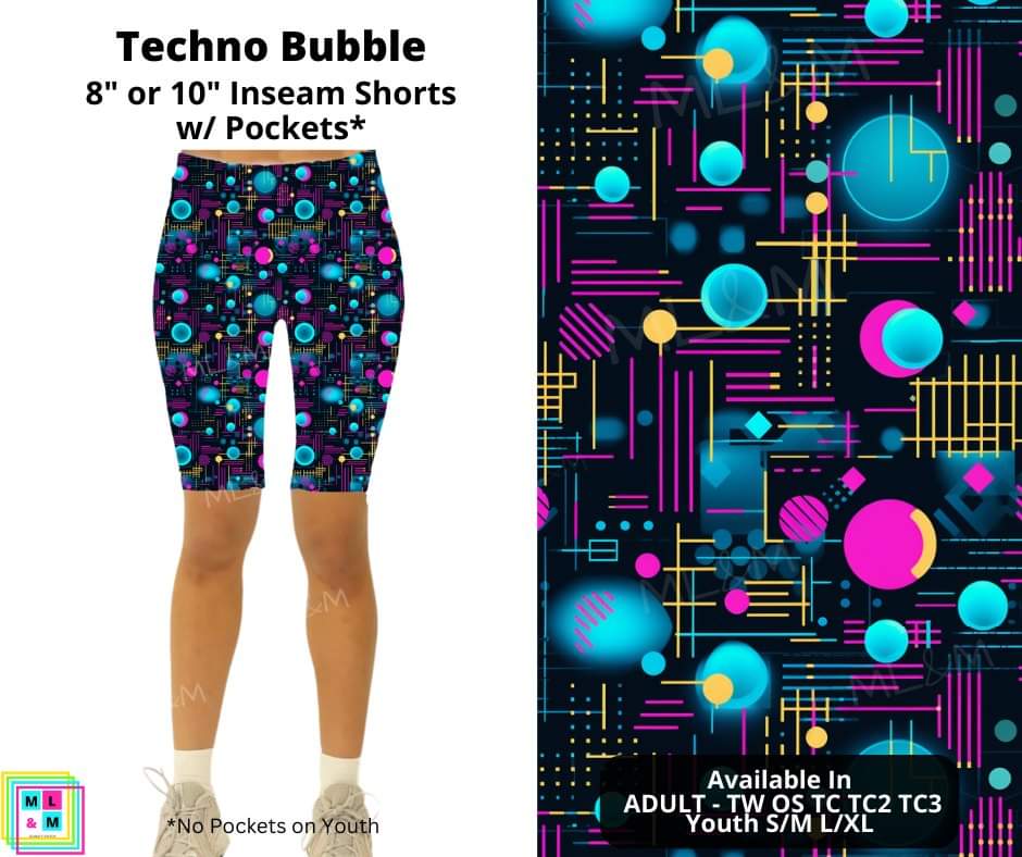 Techno Bubble Shorts by ML&M