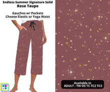 Load image into Gallery viewer, Rose Taupe Capri Gauchos