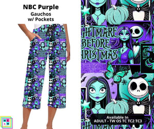 NBC Purple Capri Gauchos By ML&M