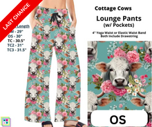 Load image into Gallery viewer, Cottage Cows Full Length Lounge Pants By ML&amp;M