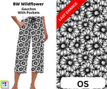 Load image into Gallery viewer, BW Wildflower Capri Gauchos By ML&amp;M