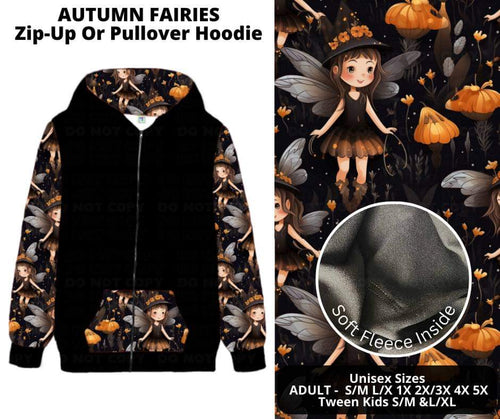 Preorder! Closes 7/11. ETA Sept. Autumn Fairies Zip-Up or Pullover Hoodie by ML&M