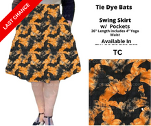 Load image into Gallery viewer, Tie Dye Bats Swing Skirt