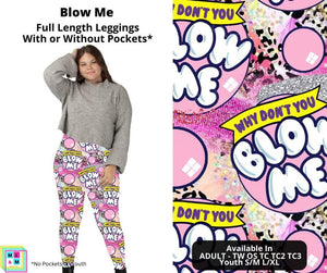 Blow Me Full Length Leggings w/ Pockets by ML&M