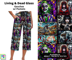 Living & Dead Glass Capri Gauchos By ML&M