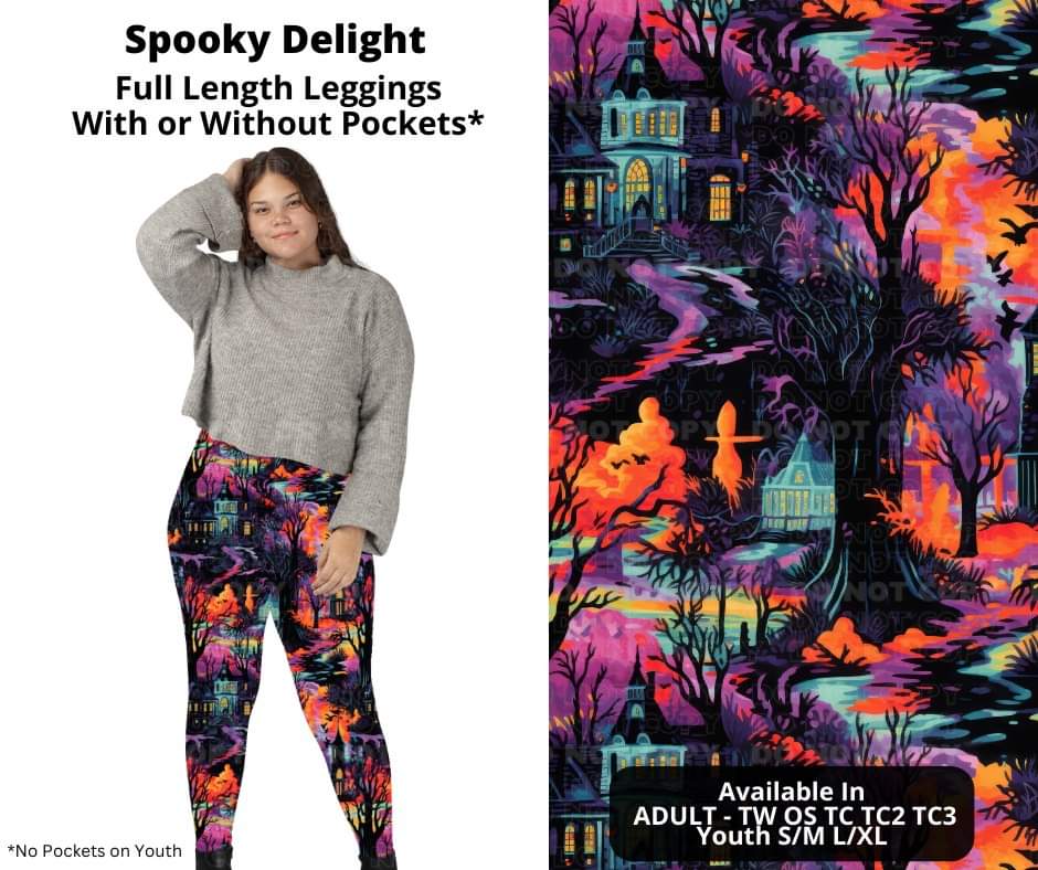 Spooky Delight Full Length Leggings w/ Pockets by ML&M