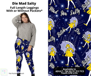 Die Mad Salty Full Length Leggings w/ Pockets By ML&M