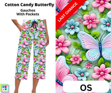 Load image into Gallery viewer, Cotton Candy Butterfly Capri Gauchos