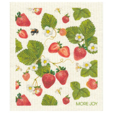 Load image into Gallery viewer, Strawberries Swedish dishcloth | Red, white and green