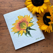 Load image into Gallery viewer, Sunflower Swedish Dishcloth