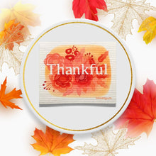 Load image into Gallery viewer, Thankful Swedish Dishcloth | Orange and Burgundy