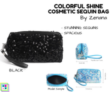 Load image into Gallery viewer, Colorful Shine Cosmetic Sequin Bag - Multiple Colors