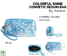 Load image into Gallery viewer, Colorful Shine Cosmetic Sequin Bag - Multiple Colors