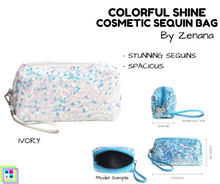 Load image into Gallery viewer, Colorful Shine Cosmetic Sequin Bag - Multiple Colors